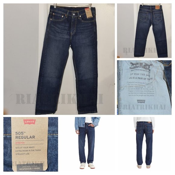 Dark Blue NWT Levi's Men's 505 Jean